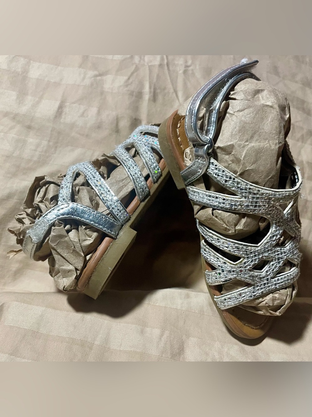 Silver sandals
